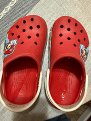 Crocs FunLab Super Mario Kids Clog Sandals Red Slip-On US 2 Lightweight