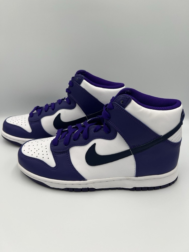 Nike Dunk High GS Electro Purple Midnight Navy Size 7Y/8.5W/7M School Sneaker
