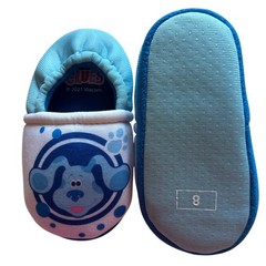 Bluey Slippers Toddler Kids Size 8 Blue Dog Paw Print House Shoes 2021