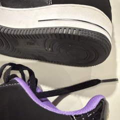 Nike Air Force 1 Low ’07 LV8 ‚World Champ‘ Youth Size 7Y Black Purple DQ0300-001