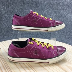 Converse Shoes Junior 6 One Star Sneakers Purple Canvas Cap Toe Lace Up Casual