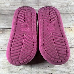Crocs Classic Spring Jibbitz Clogs Kids Size C12 Pink Palm Trees 1.5″ Platform