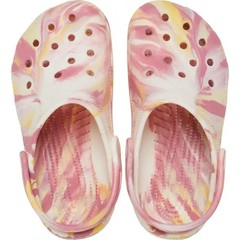 Crocs Kids Junior Classic Glow Marbled Clog, Daylily/Multi, US 6