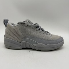 Jordan 12 Retro Low Kids Size 4Y Wolf Grey 308305-002 Suede Basketball Shoes
