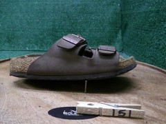 Birkenstock Arizona Mocha Brown Birkibuc Sandals Slides Kids Size 32 US 1 Narrow