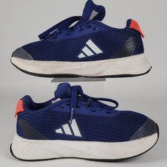 Adidas Kids Running Shoes Blue White Athletic Sneakers Size 12K US Lace Up