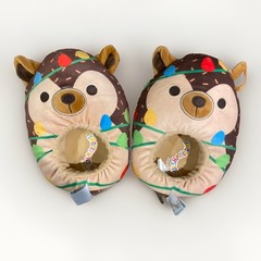 ORIGINAL SQUISHMALLOWS Christmas Reindeer Slippers Size 13-1 Kids Used