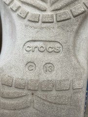 Crocs Hello Kitty Size C 13 Classic Clog White/Red Kid Sandals