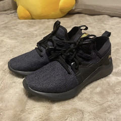 PUMA Anzarun Lite Unisex Kids Athletic Sneakers Black/Gray US 6.5 EU 37
