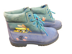 Timberland Premium x Spongebob Patrick Jelly Fish Blue Boots Kids Sz 3 Wm 5 CUTE