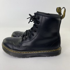 Dr Doc Martens Black Zavala J Compact Lace Up Shoes Youth Size 3