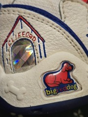 Vintage Clifford Shoes Size 7 White Red Blue Big Red Dog Y2K *Read*