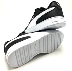 *NEW* PRE-SCHOOL KIDS PUMA CAVEN (PS) BLACK-WHITE (382057 02), SZ 10.5C – 3.0Y