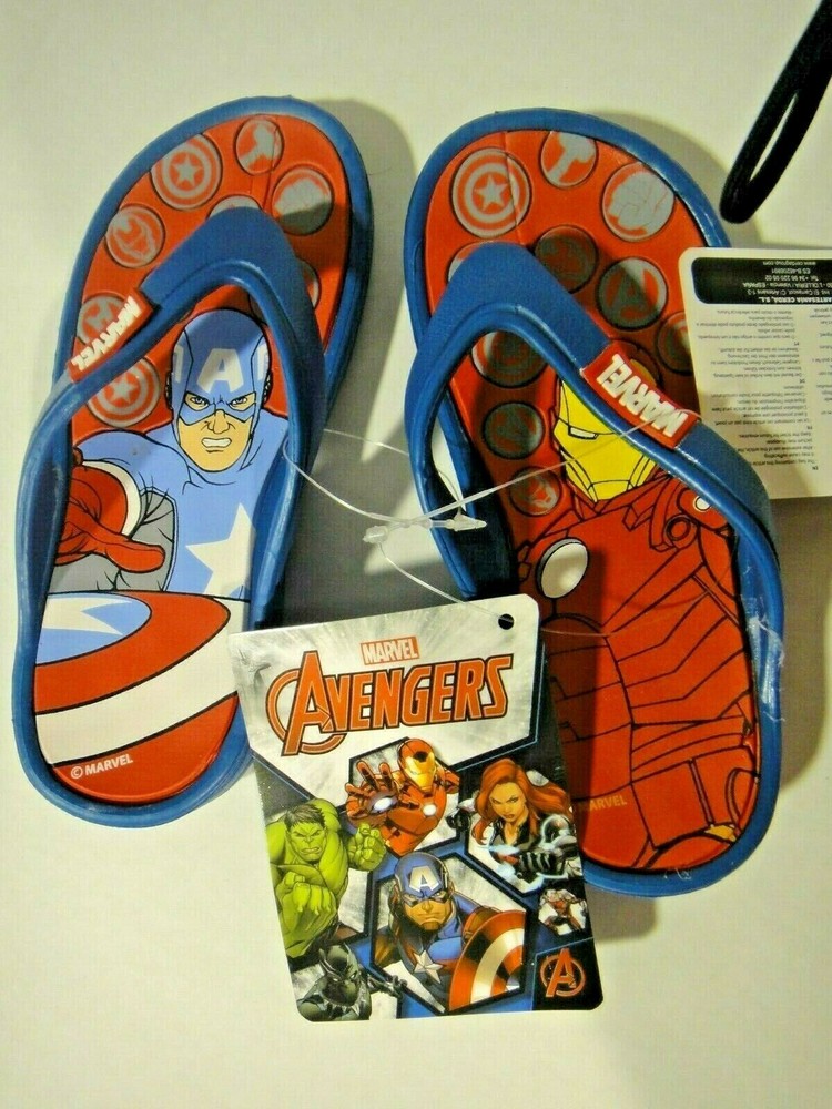 Cerda Spain Marvel Kids Size US 3 /UK 34-35 Beach (flip flop) Sandal -blue sole