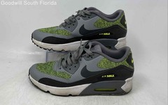 Nike Kids Air Max 90 Ultra 2.0 SE 917988-002 Gray Green Sneaker Shoes Size 6Y