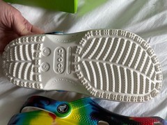 Crocs Classic Tie Dye Graphic Clog Multicolor Unisex US J5 New in Box Crocs Cla