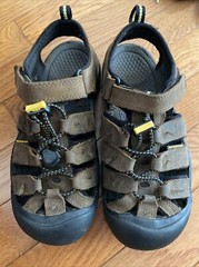 Keen Newport Premium Waterproof Leather Sandals Brown Kids Boys Size 3