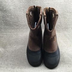 Georgia Boot Muddog Boots EU 38 Men US 6 Youth 8 Brown Leather Waterproof Work