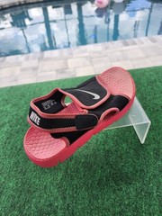 Nike Sunray Adjust 386520-001 Unisex Kid’s Pink Black Sandals Shoes Party Sz 5