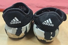 adidas Black White Camouflage Mesh Slip-On Athletic Shoes Unisex Baby Sz 3k