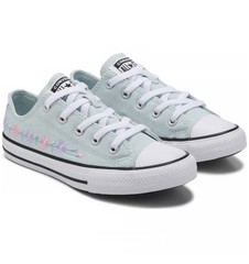 Converse All Star Chuck Taylor Little Girl Flower Lace Up Low Top Toddler 12