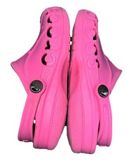 Crocs Baya Clogs Junior Kids J2 Pink Comfort Shoe Sandals See Photos