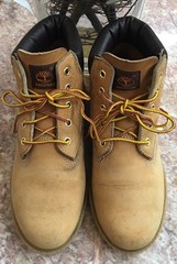 Timberland Basic Big Kids 6 Inch Waterproof Wheat Boots Size 4.5M #10960