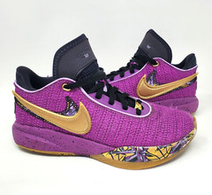 Nike LeBron XX 20 Lakers Pink Diamond Collection Size 5 Youth FD0207 500