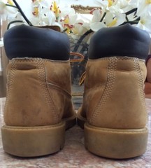Timberland Big Kids 6 Inch Basic Waterproof Wheat Leather Boots Size 6M #10960