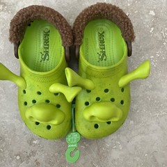 Crocs Classic Clog Dreamworks Shrek Shoe Size Kids Toddler C13 Lime Green NEW A