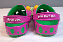 Crocs Limited Edition Barney Classic Clog K Size J2 NWT