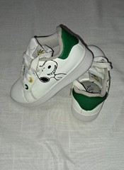 Snoopy Peanuts Cerda Sneakers Size 10 Kids Shoes Charlie Brown Woodstock White