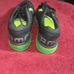 Nike Air Max 4y 555426-003 Black and Glow Green