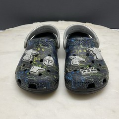 Crocs Classic Star Wars Grogu Clogs Kids Toddler Sz 8 Black Limited Edition Shoe