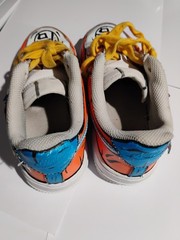 Nike Air Force 1 Custom Dragon Ball Goku Kids Youth Size 1Y Authentic Hand Paint