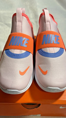 Nike Flex Runner 4 PS Photo Pink/Orange Toddler Girl Slip On Shoes-Size 2Y NWB