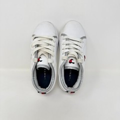 Tommy Hilfiger Lace Up White Leather Platform Casual Shoes Sneaker Kid’s Size 11
