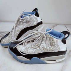 Nike Boys‘ Air Jordan Dub Zero Legend Blue Basketball Shoes Sneakers, Sz 6.5Y