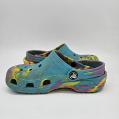 Crocs Classic Clog Tie Dye Unisex Toddler Shoes Size C13 Boy Girl Multi Color