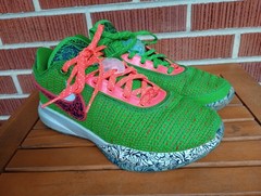 Nike Lebron XX 20 ‚Stocking Stuffer‘ Green Sneakers, Size 7Y DQ8649-300