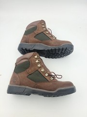 Timberland Field Boots Beef & Broccoli Green Brown Youth Size 5.5 Boy Waterproof