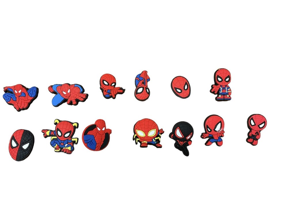 Spider-Man Generic Shoe Charms (like Jibbitz for Crocs) 13 Piece Pack