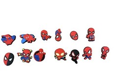 Spider-Man Generic Shoe Charms (like Jibbitz for Crocs) 13 Piece Pack