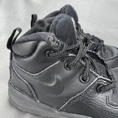 Nike Manoa Leather Toddler Boot Black Lace Up Ankle BQ5374-001 Size 6C Shoes