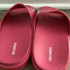 NEW Mini Melissa Kids’ Pink Cloud Slides Sandals Flip Flops, Size Kids’ 3