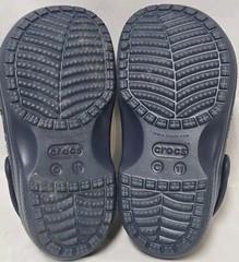Crocs Baya Lined Clogs Toddler Size C 11 Slip On Comfort Shoes Navy Mammoth EUC