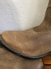 Cody James Oiled Dust Brown Leather Western Boots Boy’s 6.5 D~Women’s 8 43034Y