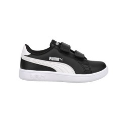 PUMA Smash V2 Leather Slip On Toddler Boys Black Sneakers Casual Shoes 365173-0