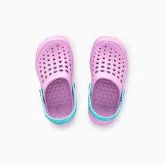 Joybees Kids Active Clog, Durable & Comfortable Sandal, LAVENDER / SKY BLUE (3)