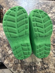 Crocs Handle It Classic Green Rubber Rain Boots 12803 C8 Toddler Size 8